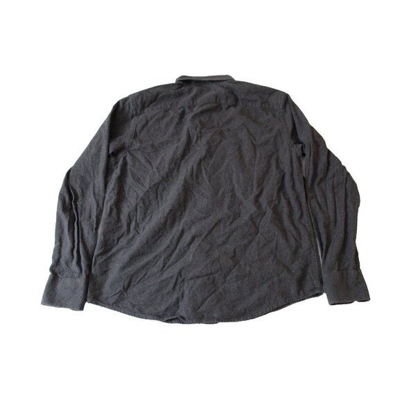 UNTUCKit Mens Large Gray 100% Cotton Flannel Button Down Long Sleeve Shirt L - Picture 2 of 4